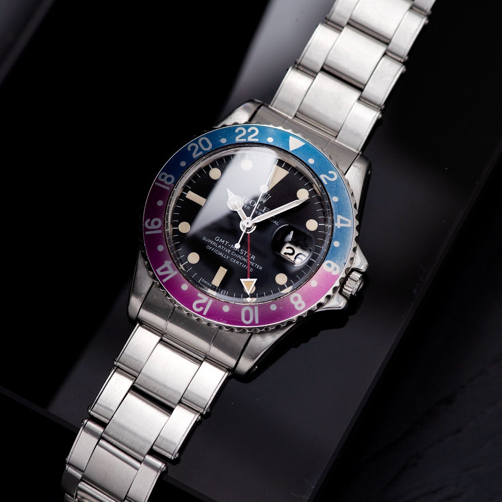 Rolex 1675 Mk1 Long E Fuchsia GMT Master
