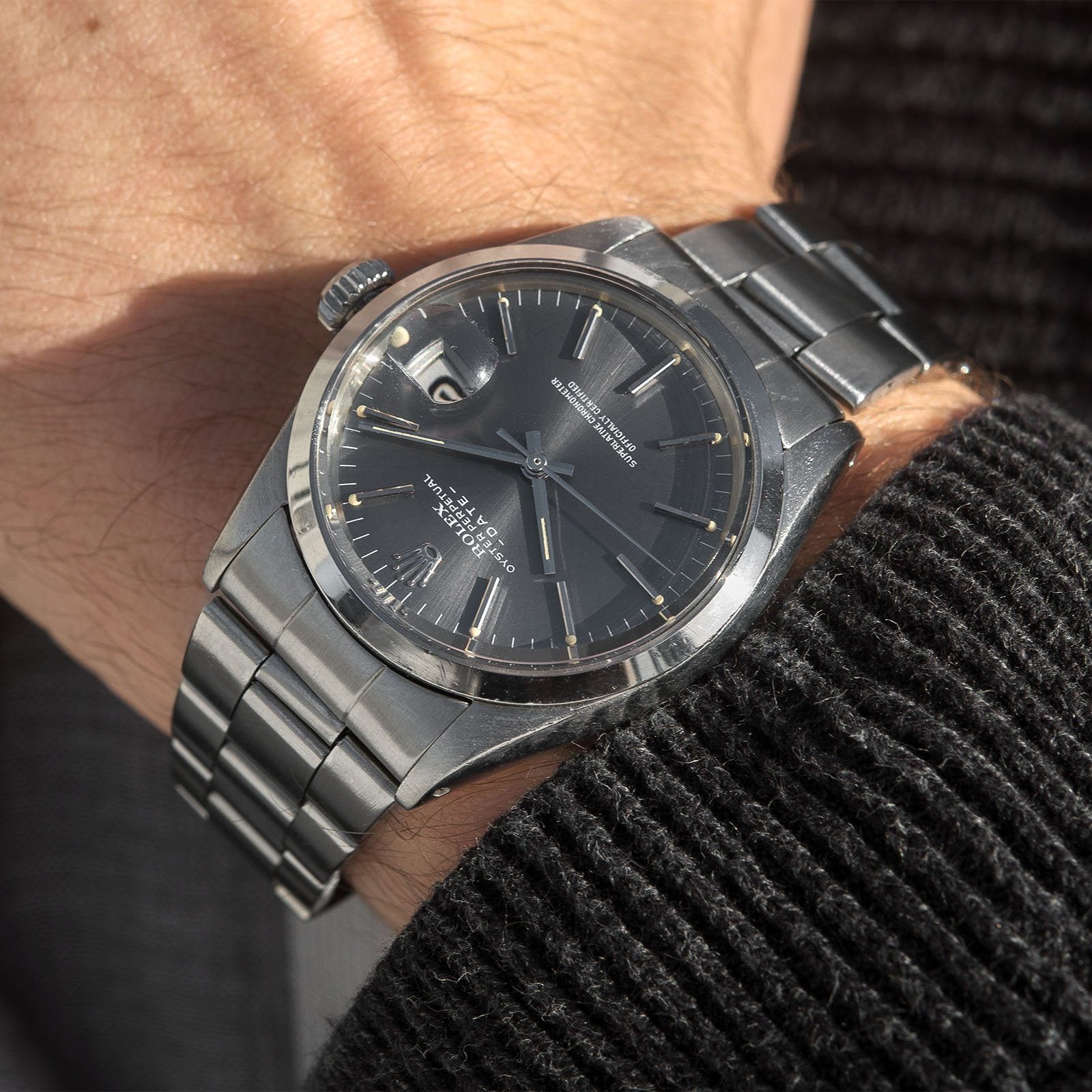 Rolex Date Reference 1500 Grey Sigma Dial