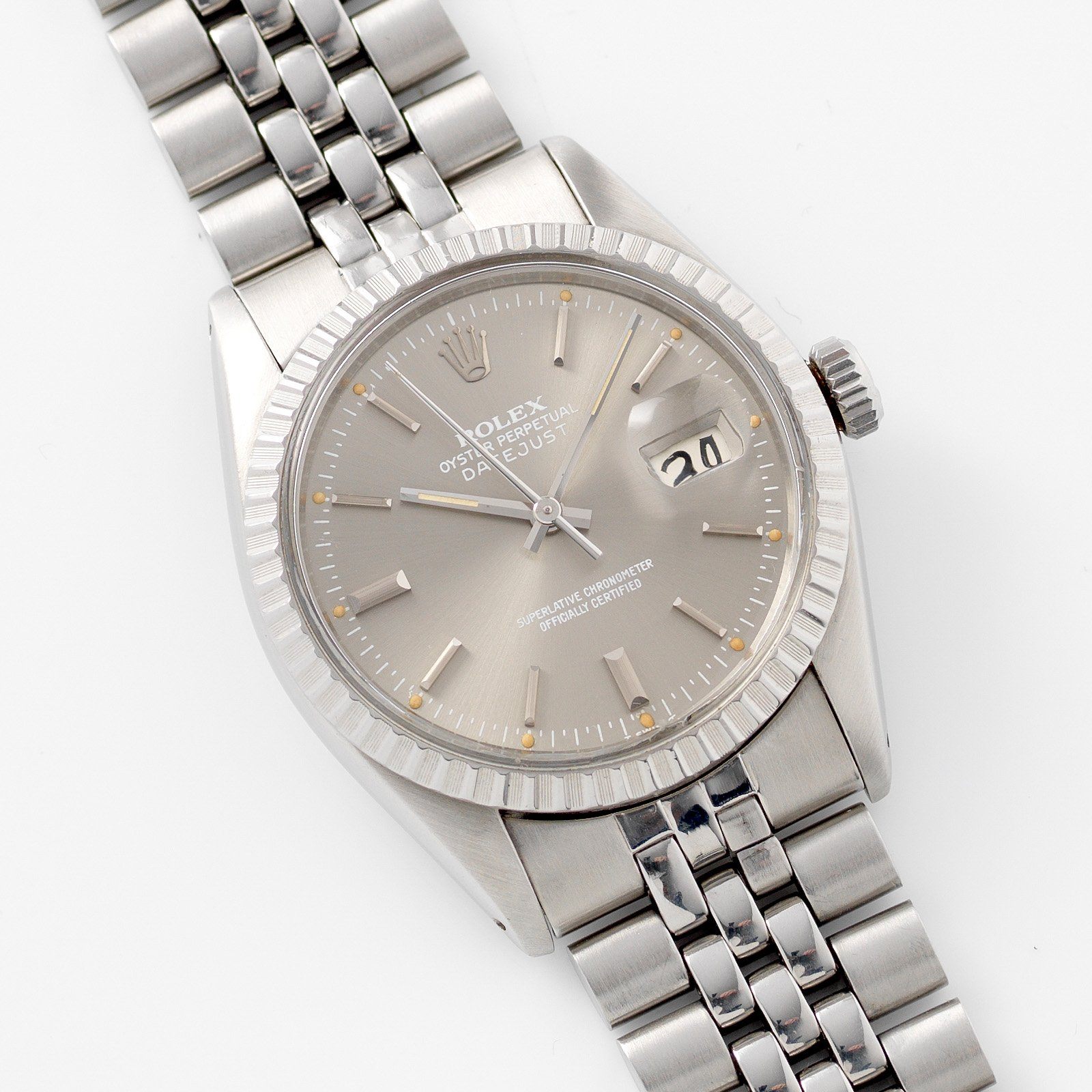 Rolex Datejust Grey Soleil Dial 16030 