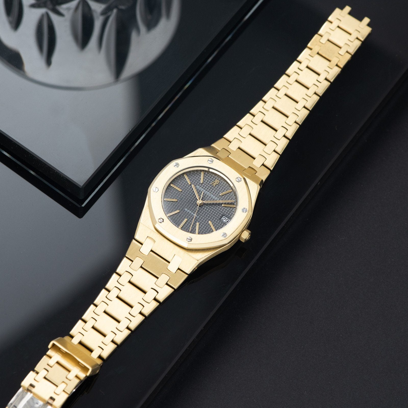 Audemars Piguet Royal Oak Yellow Gold Grey Dial 4100 BA