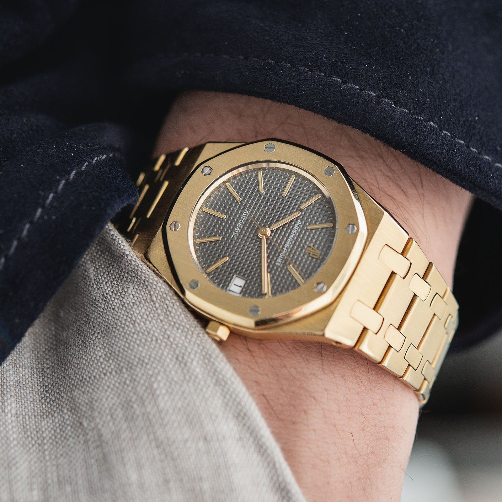 Audemars Piguet Royal Oak Yellow Gold Grey Dial 4100 BA