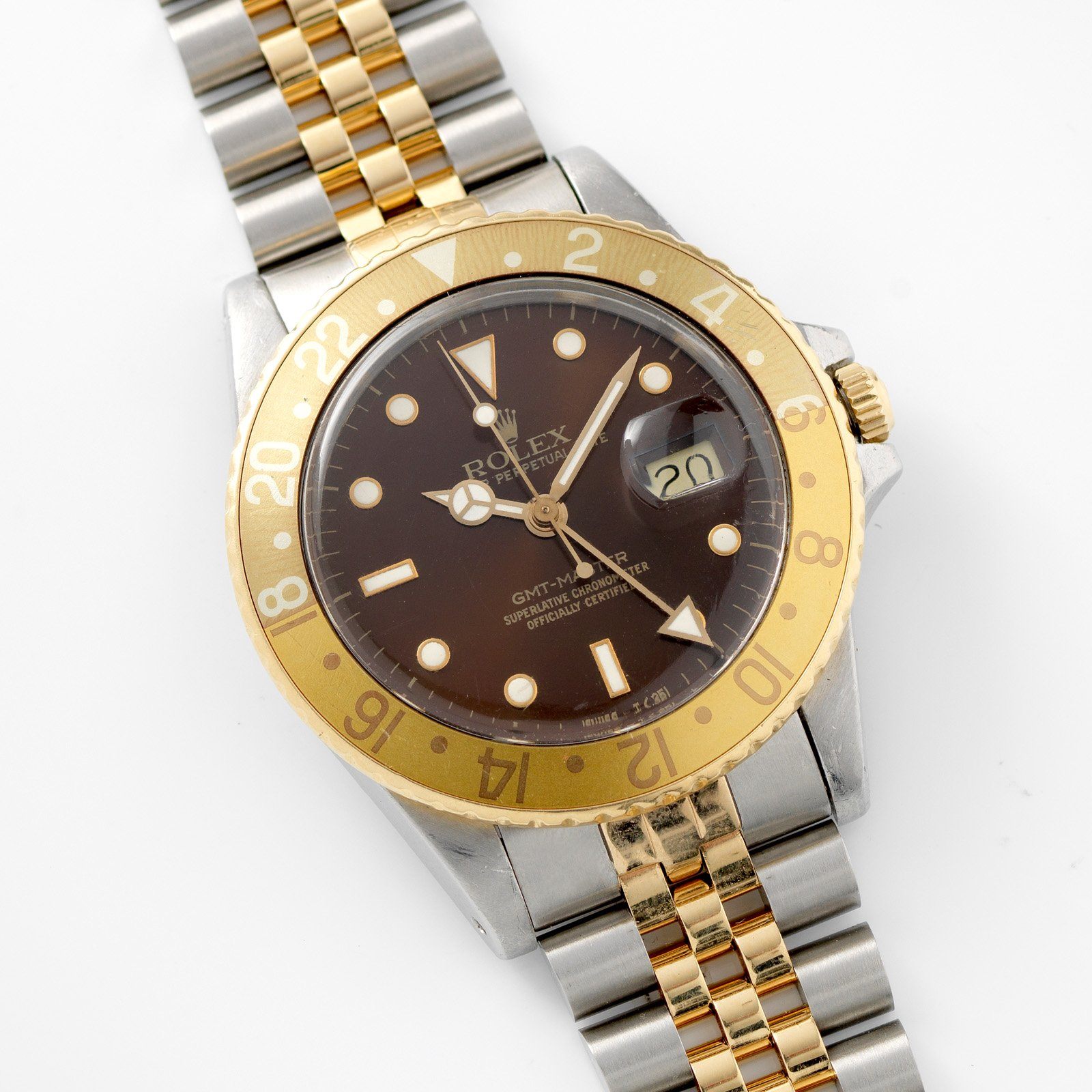Rolex 16753 Brown Dial GMT Master 
