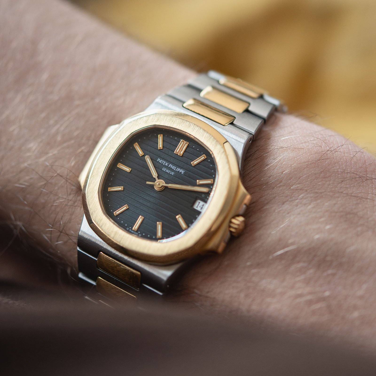 Patek Philippe Nautilus Ref 3800 Steel and Gold