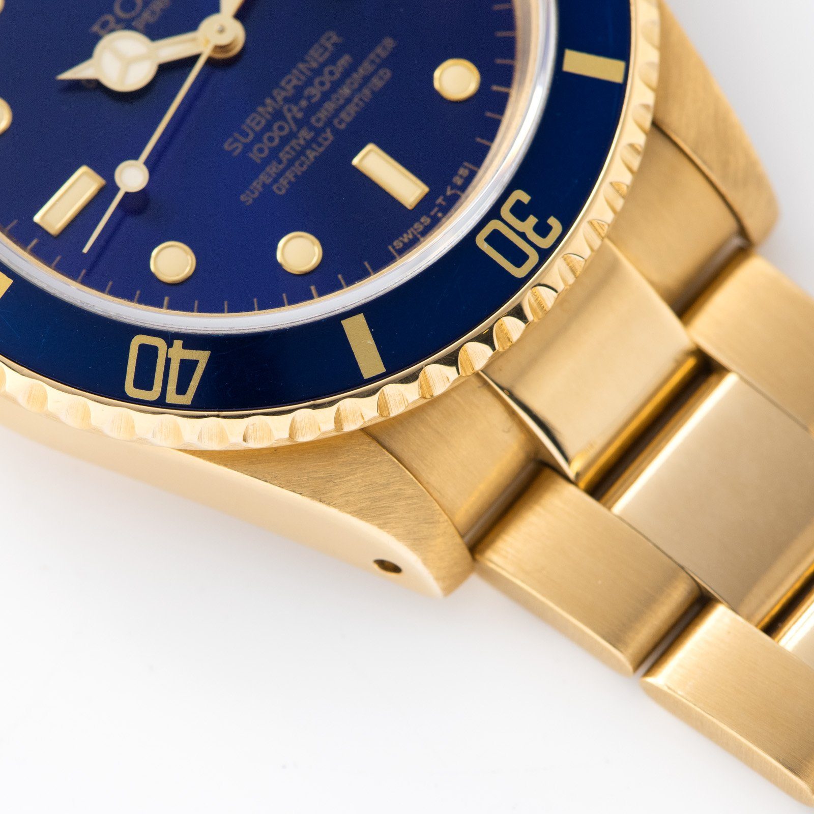 Rolex Submariner Date Purple Dial Yellow Gold 16618