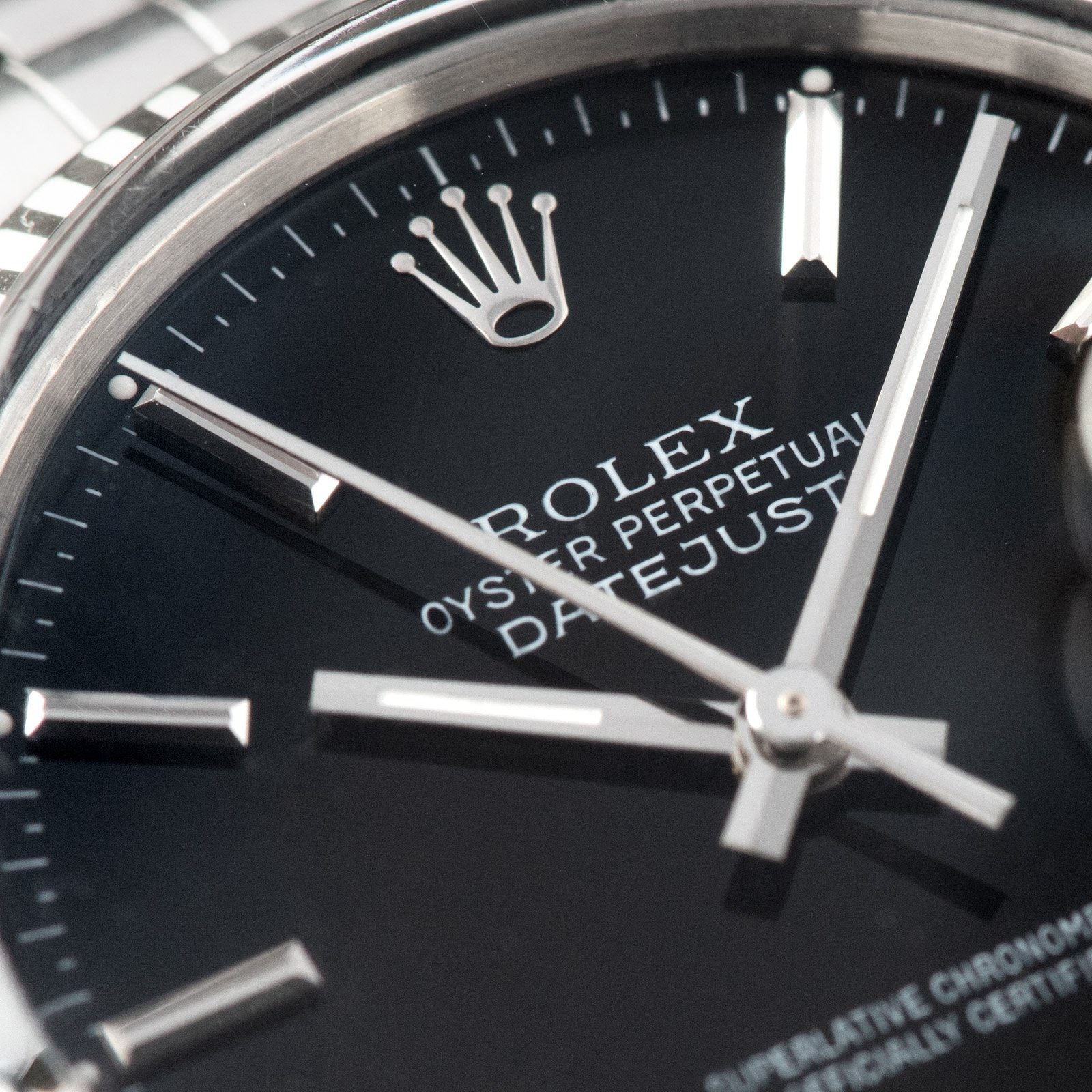 Rolex Datejust Black Dial Reference 16014 