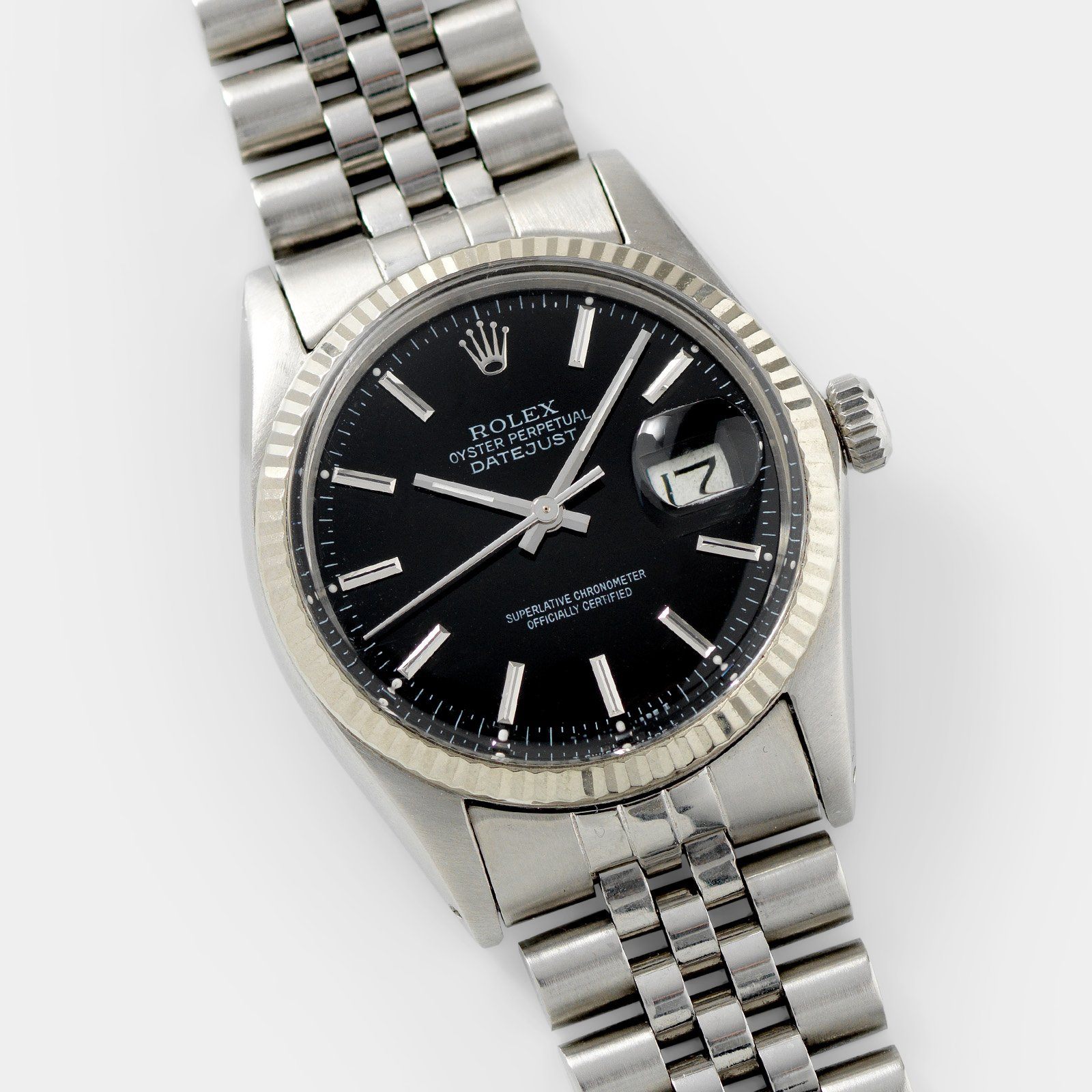 Rolex Datejust Black Dial Reference 16014