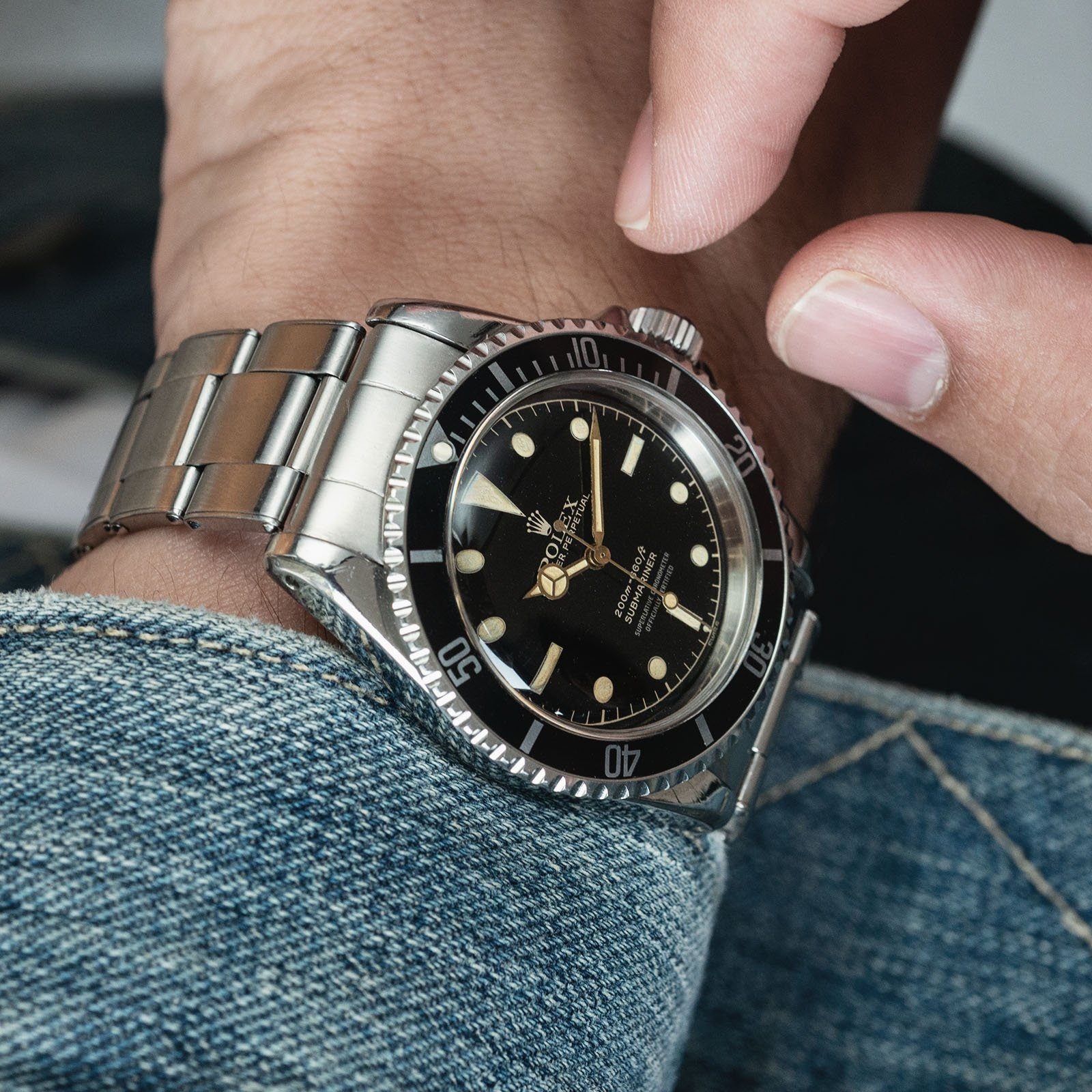 Rolex Submariner 5512 Gilt Four-Line Chapter Ring Dial