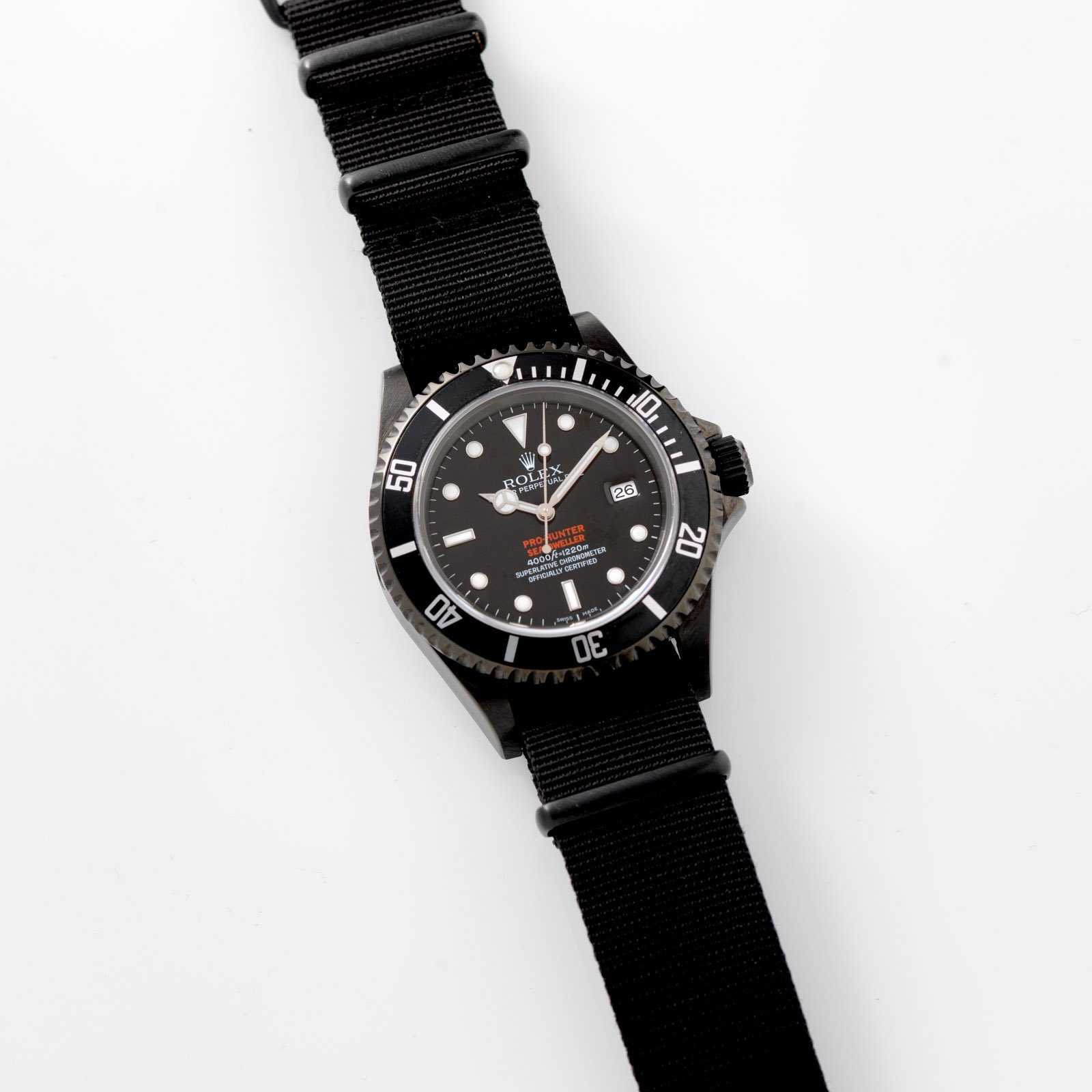 Rolex Pro Hunter Seadweller Reference 16600 Black DLC Coated