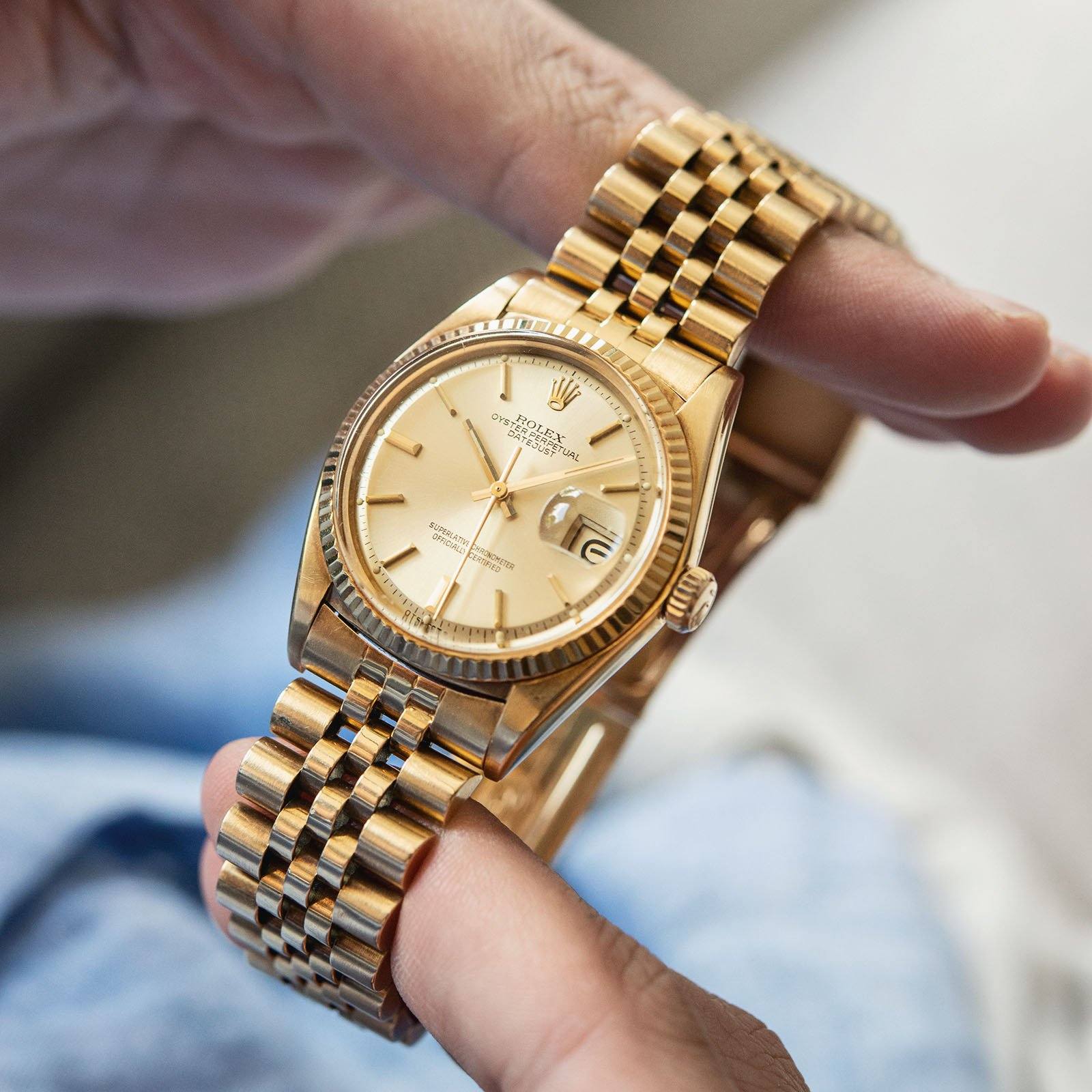 Rolex Datejust Yellow Gold 1601 Sigma Dial 