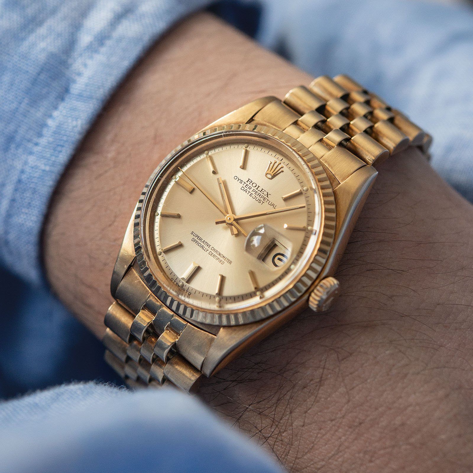 Rolex Datejust Yellow Gold 1601 Sigma Dial 