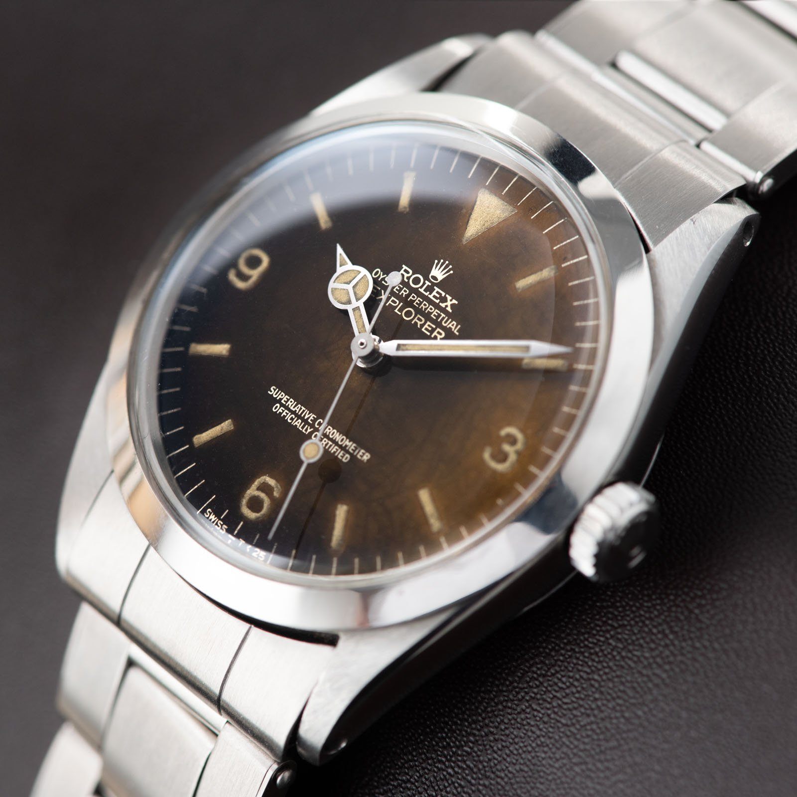 Rolex Explorer Gilt Tropical Dial Reference 1016