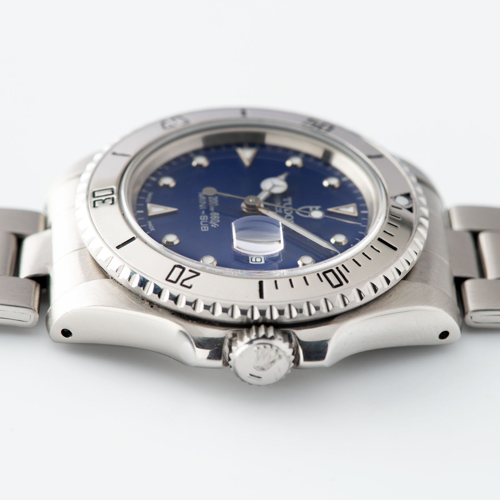 Tudor Submariner Prince Date Gloss Blue Dial Reference 73190