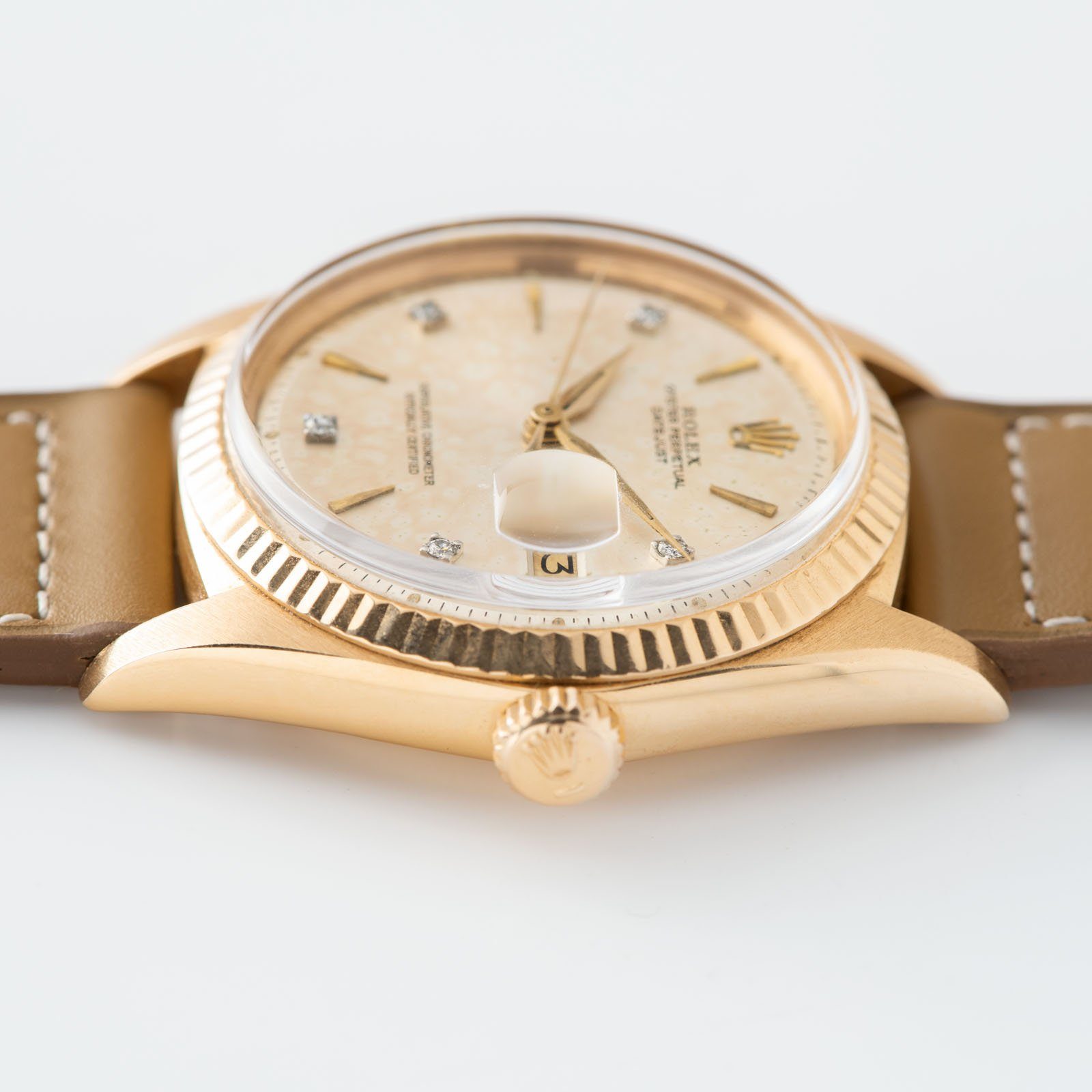 Rolex Datejust Pink Gold 1601 Pink Diamond Dial 