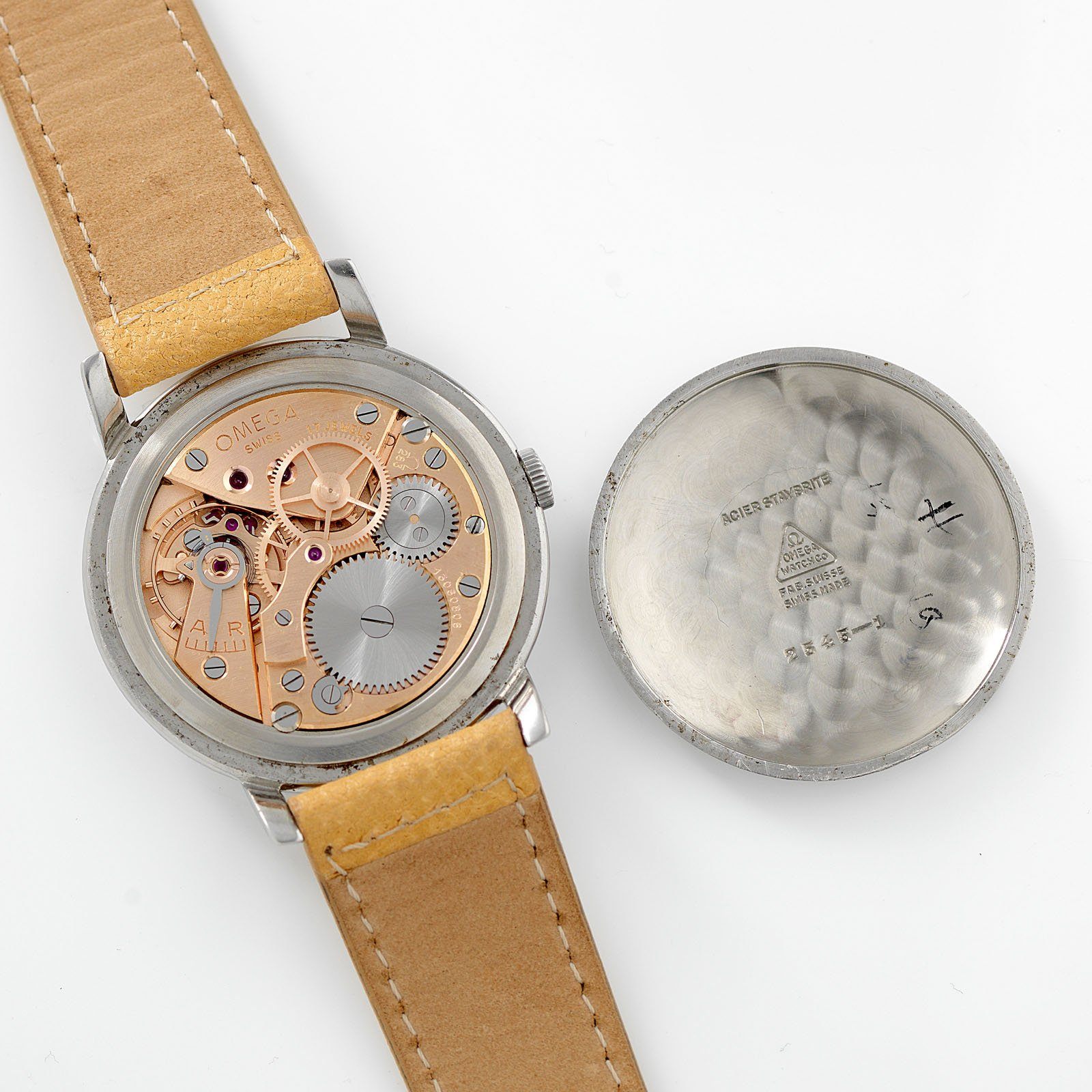 Omega Oversize Steel Dress Watch Reference 2545-1