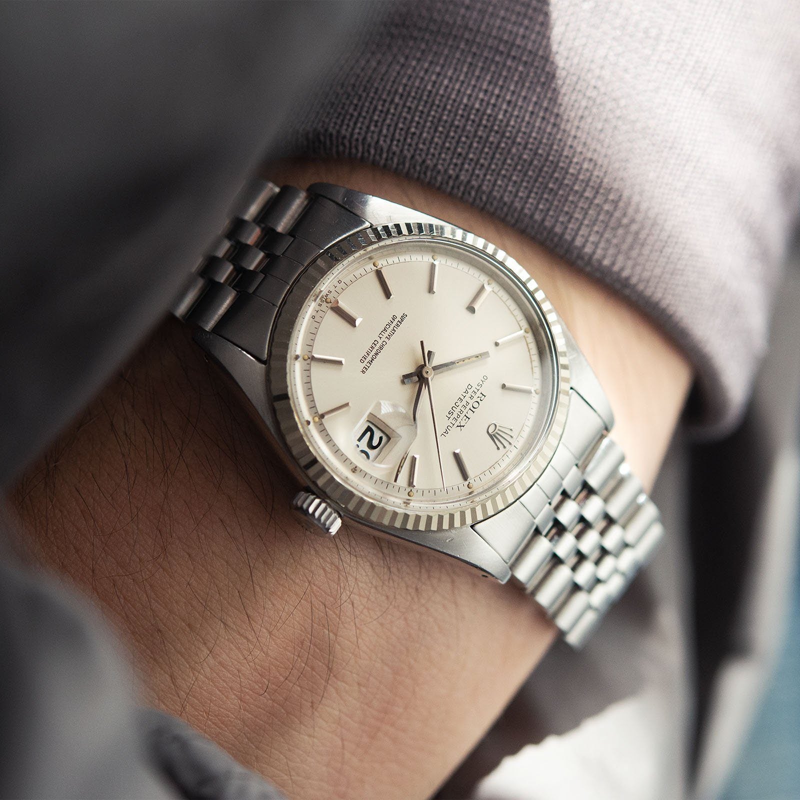 Rolex Datejust 1601 Silver Sigma Dial