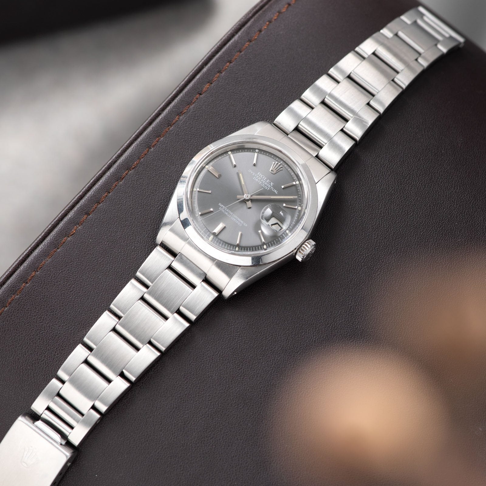 Rolex Datejust Reference 1600 Grey Dial 