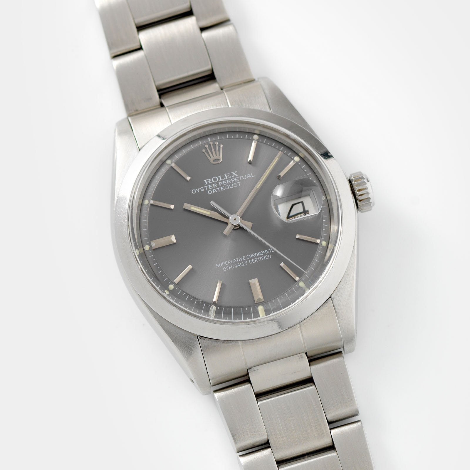 Rolex Datejust Reference 1600 Grey Dial