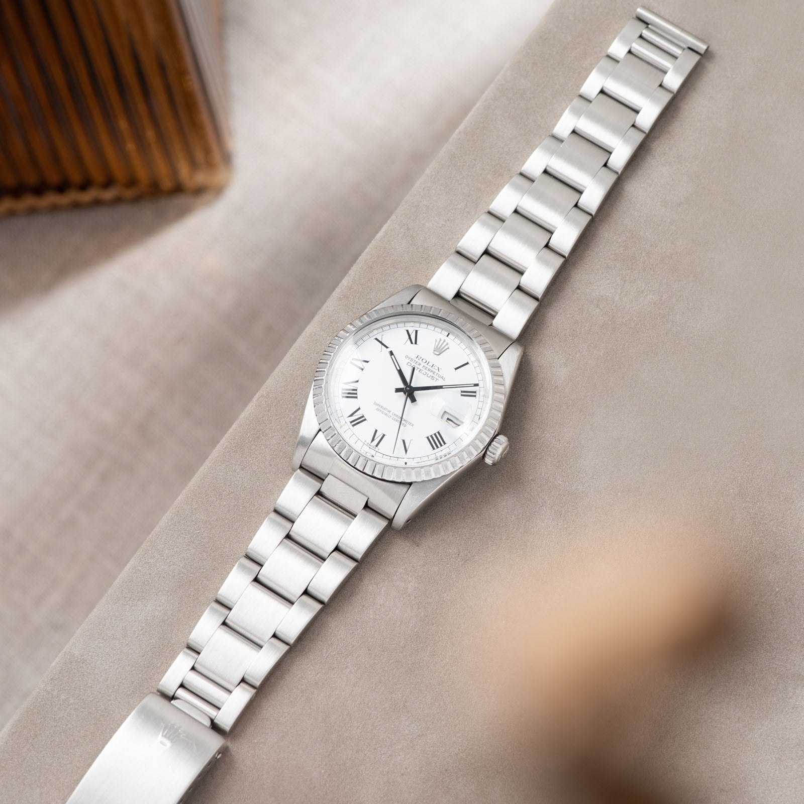 Rolex Datejust Reference 16030 White Buckley Dial 
