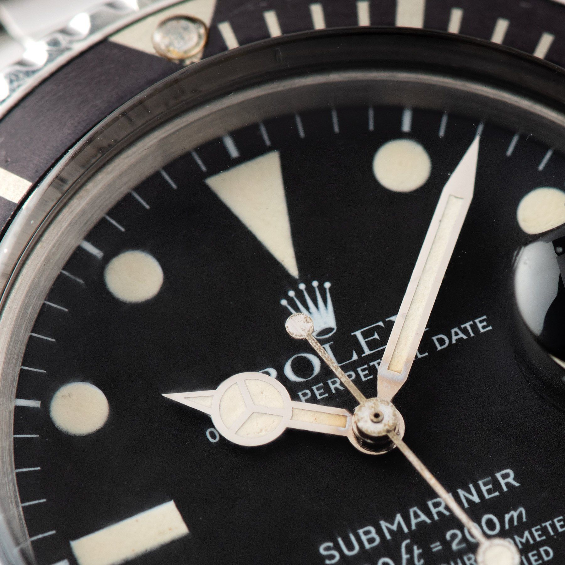 Rolex Submariner Date 1680 Mk2 Matte Dial with vanilla hour plots