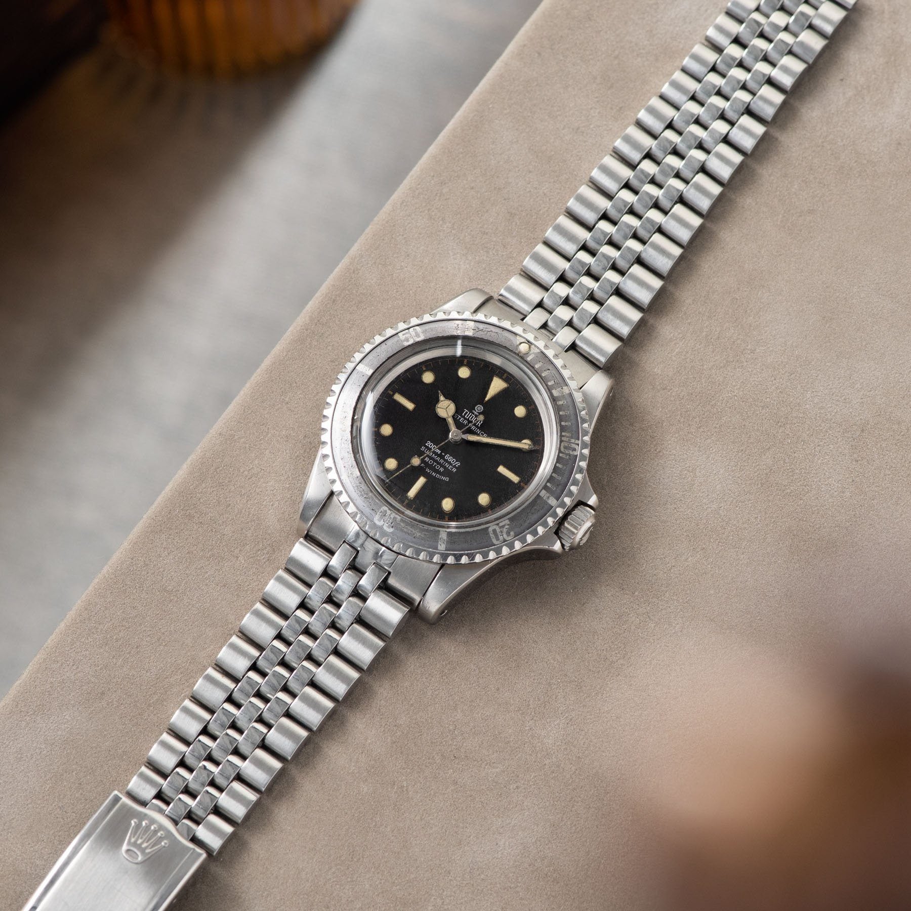 Tudor Submariner Ref 7928 Gilt Minute Track Faded Bezel with Mexican Jubilee bracelet