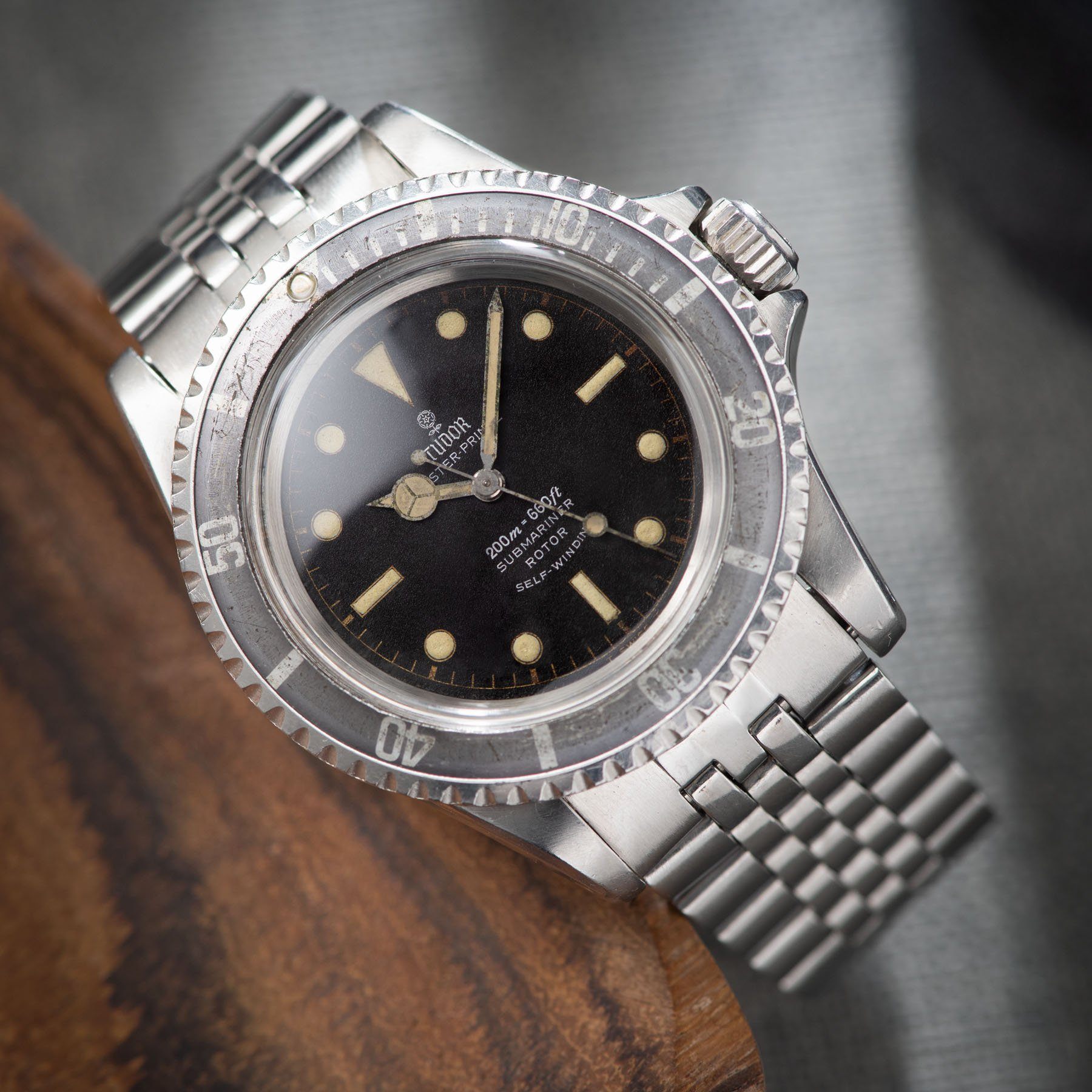 Tudor Submariner Ref 7928 Gilt Minute Track Faded Bezel