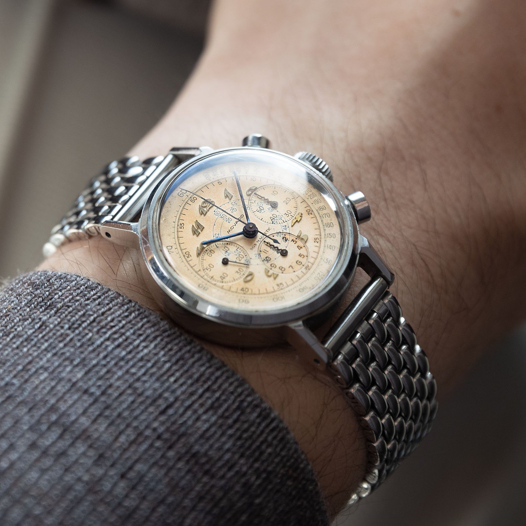 Movado M95 Steel FB Case Chronograph