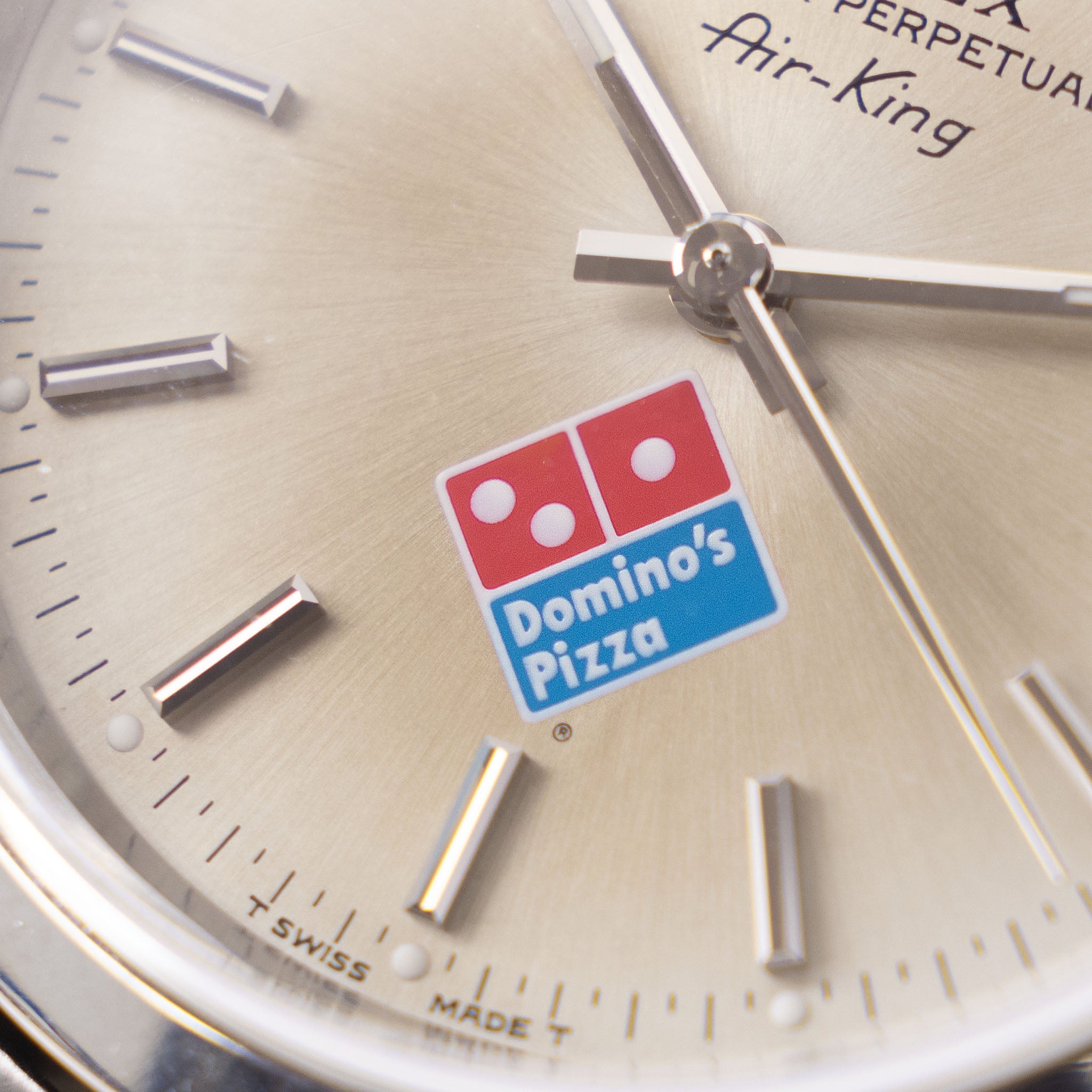 Rolex Air King Domino’s Pizza Box and Papers Ref 14000