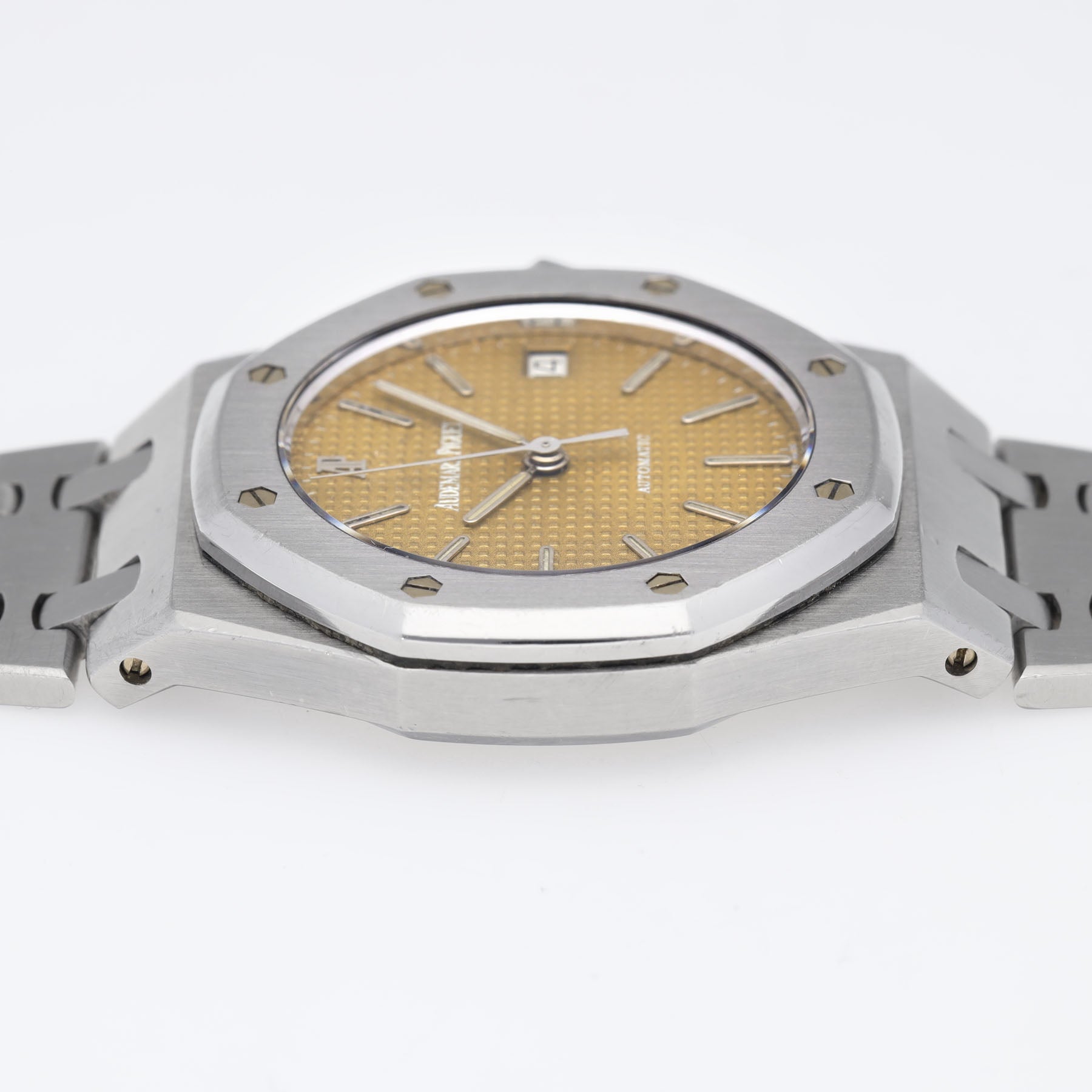 AUDEMARS PIGUET ROYAL OAK 14790 CARAMEL TROPICAL Zifferblatt Mit Papieren