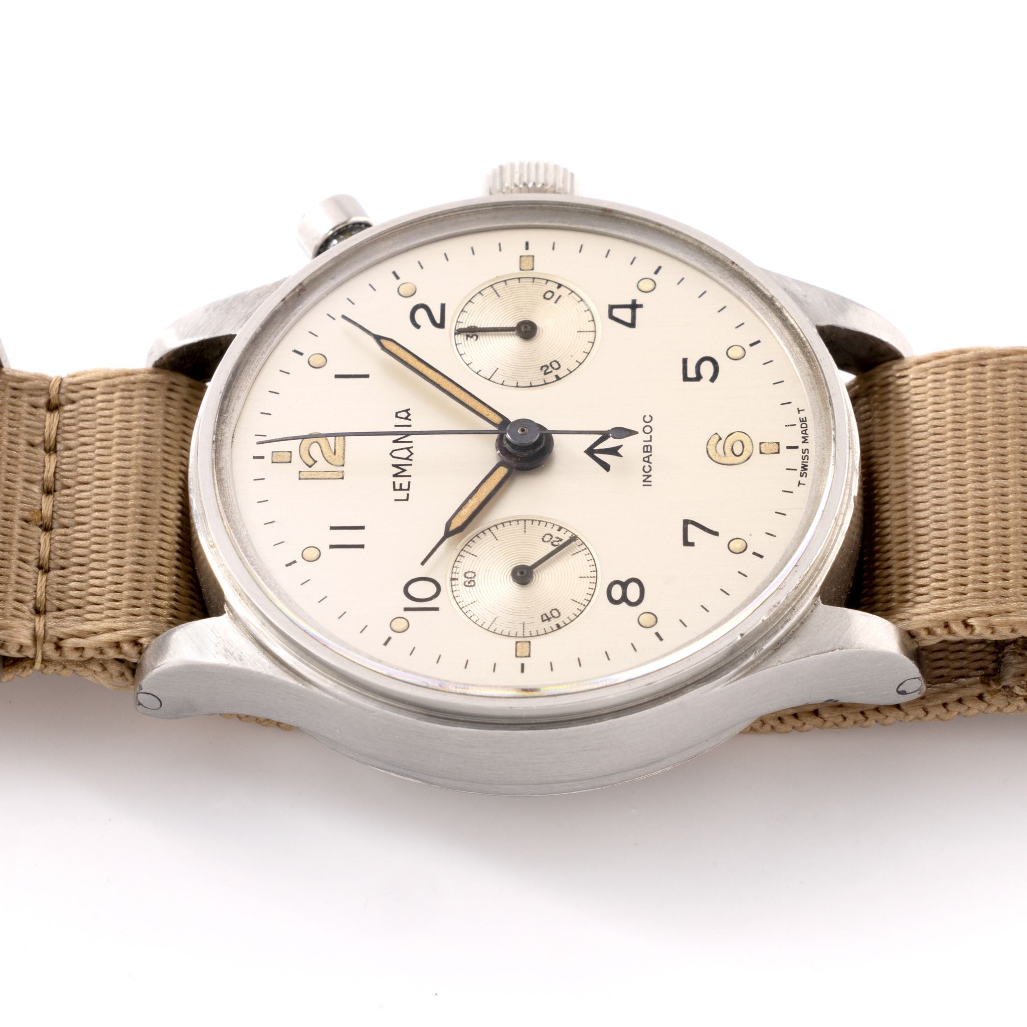 Lemania Monopusher Chronograph Issued to Canadian Naval Forces