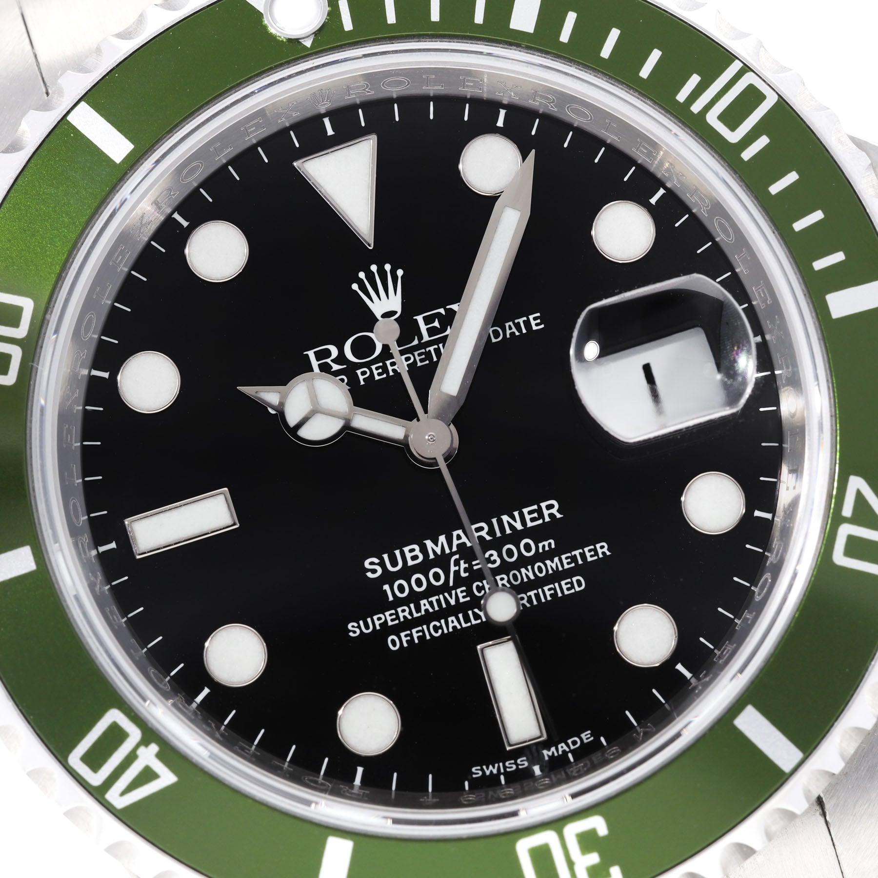 Rolex Submariner Date 16610LV 50th Anniversary Green Bezel with Papers