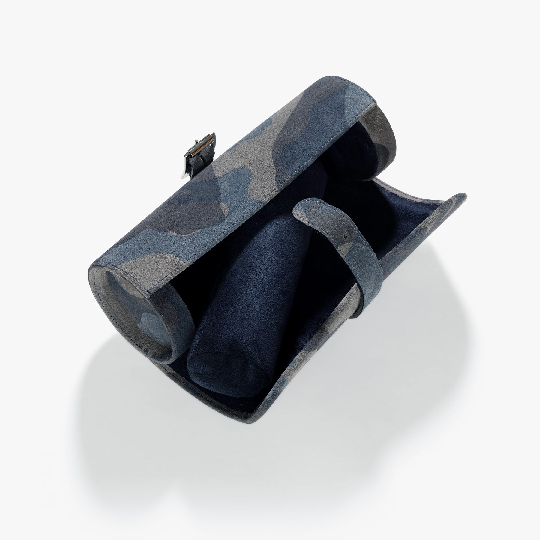 Blue Camo 3 Watch Leather Tube