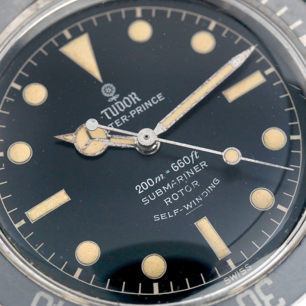 Tudor Submariner Underline Gilt Dial Reference 7928