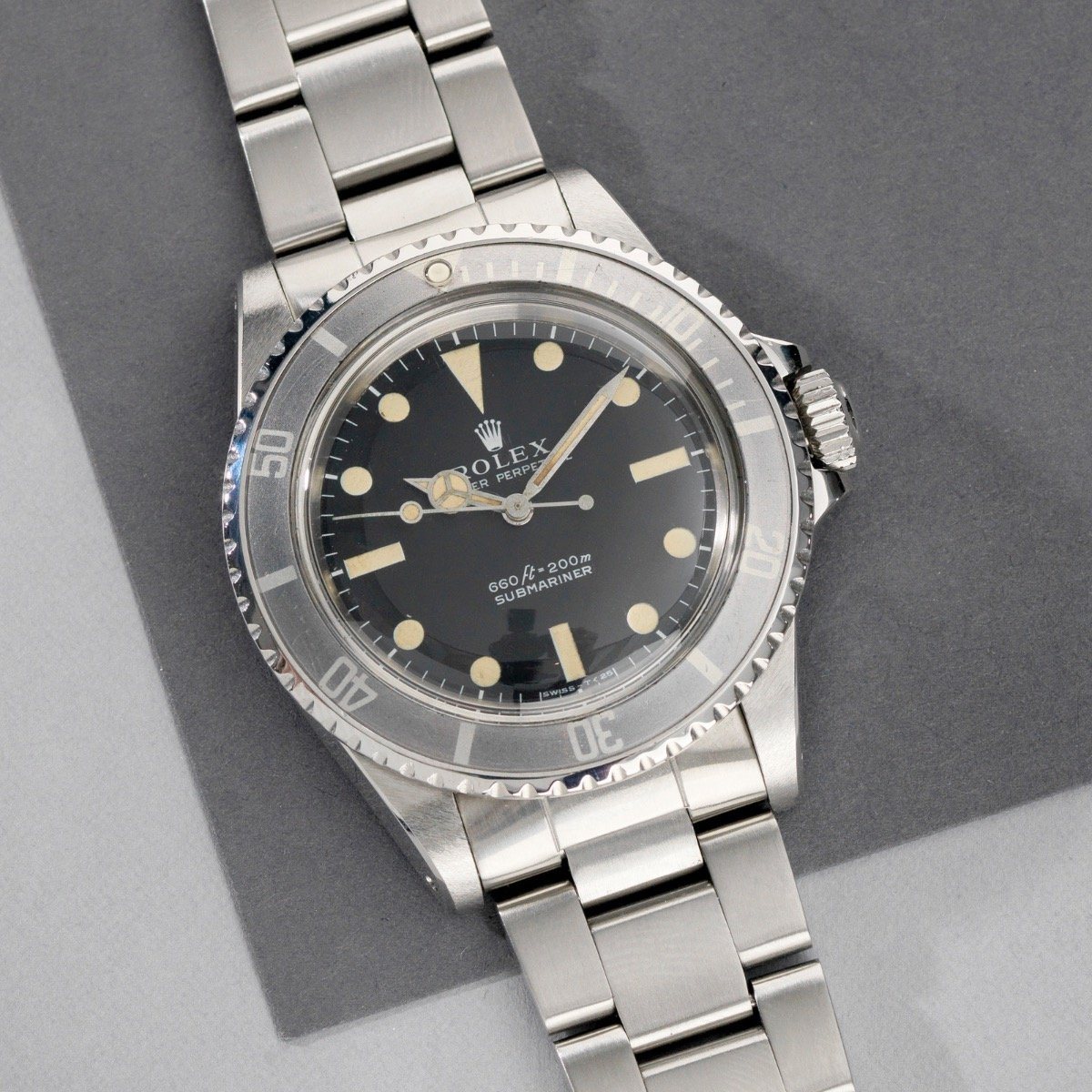 Curated Rolex Submariner Non-Serif Matte Dial 5513 + GOYARD