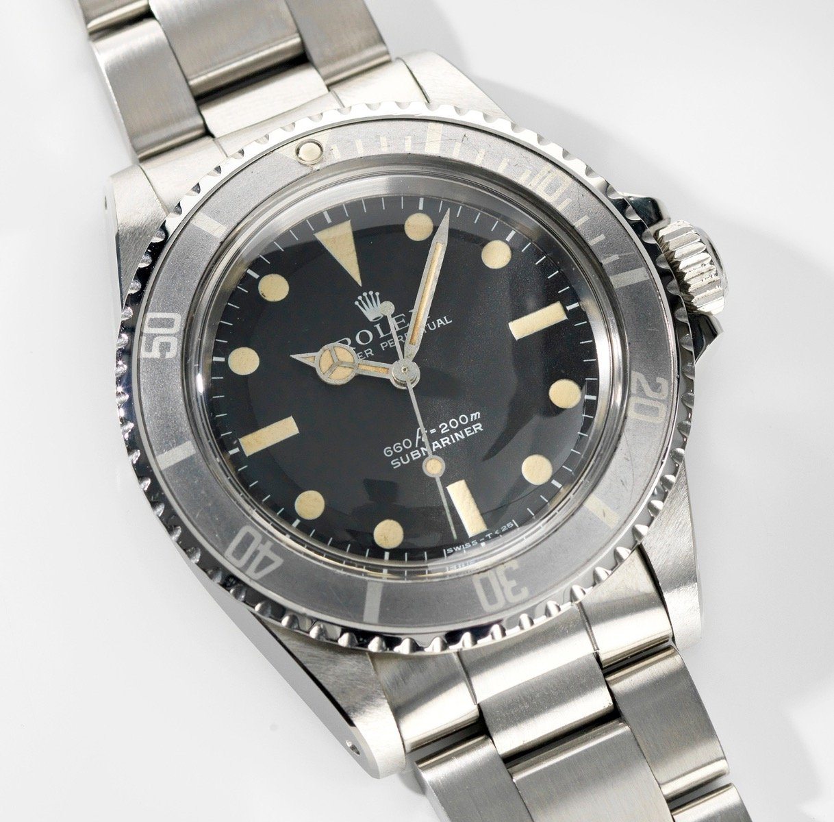 Curated Rolex Submariner Non-Serif Matte Dial 5513 + GOYARD