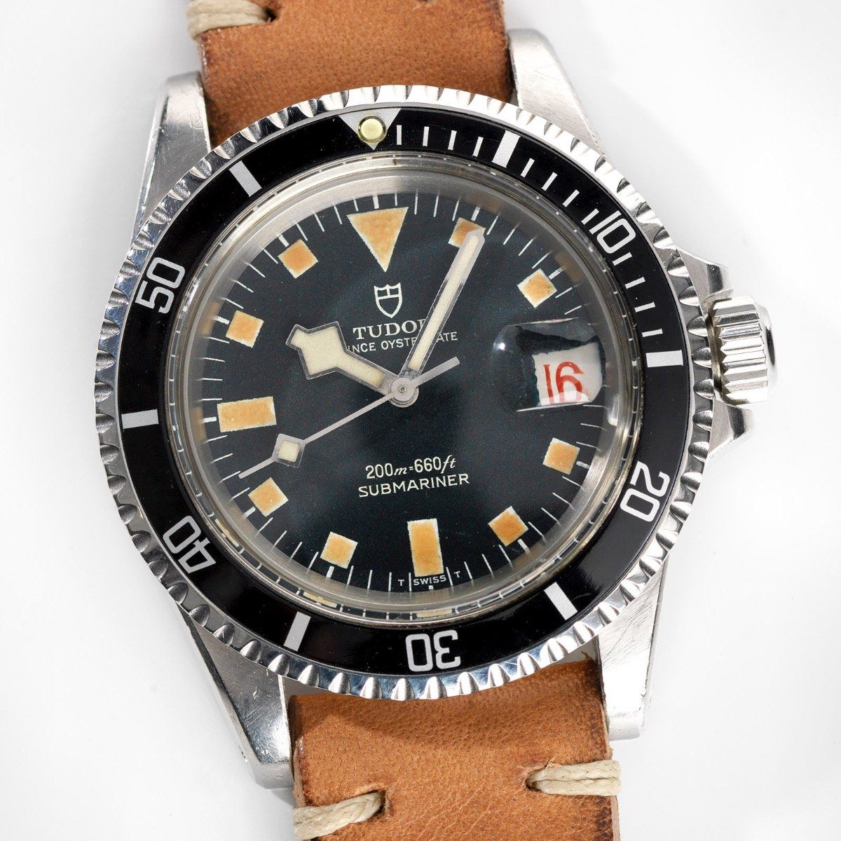 Tudor Submariner Black Snowflake 7021 Roulette Date