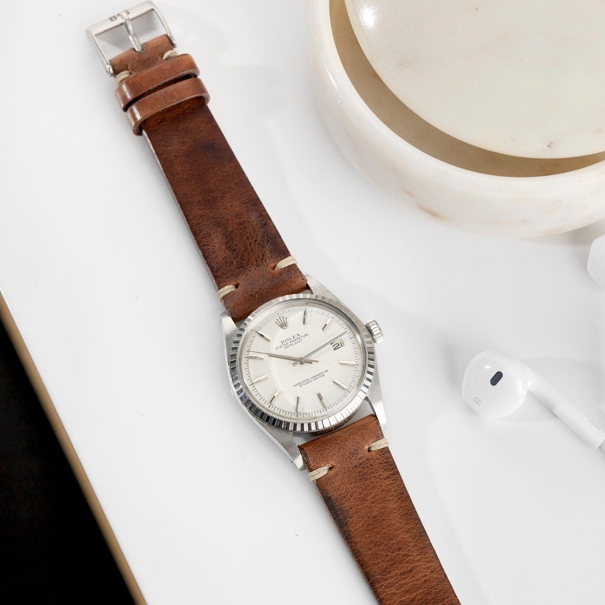 Rolex Datejust White Non Lume Dial 1603