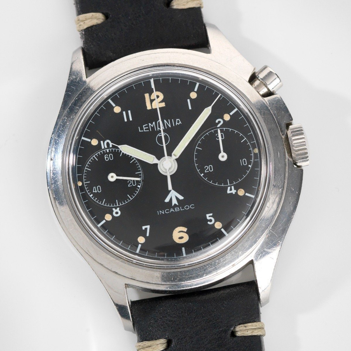 Lemania Issued Mono Pusher Chronograph Royal Air Force