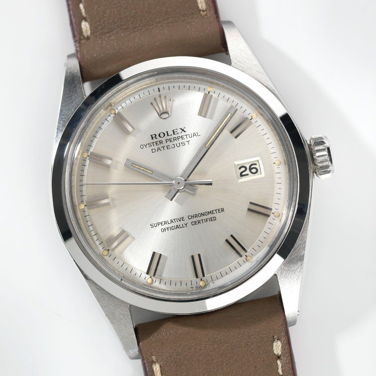 Rolex Datejust Wide Boy Dial Reference 1600