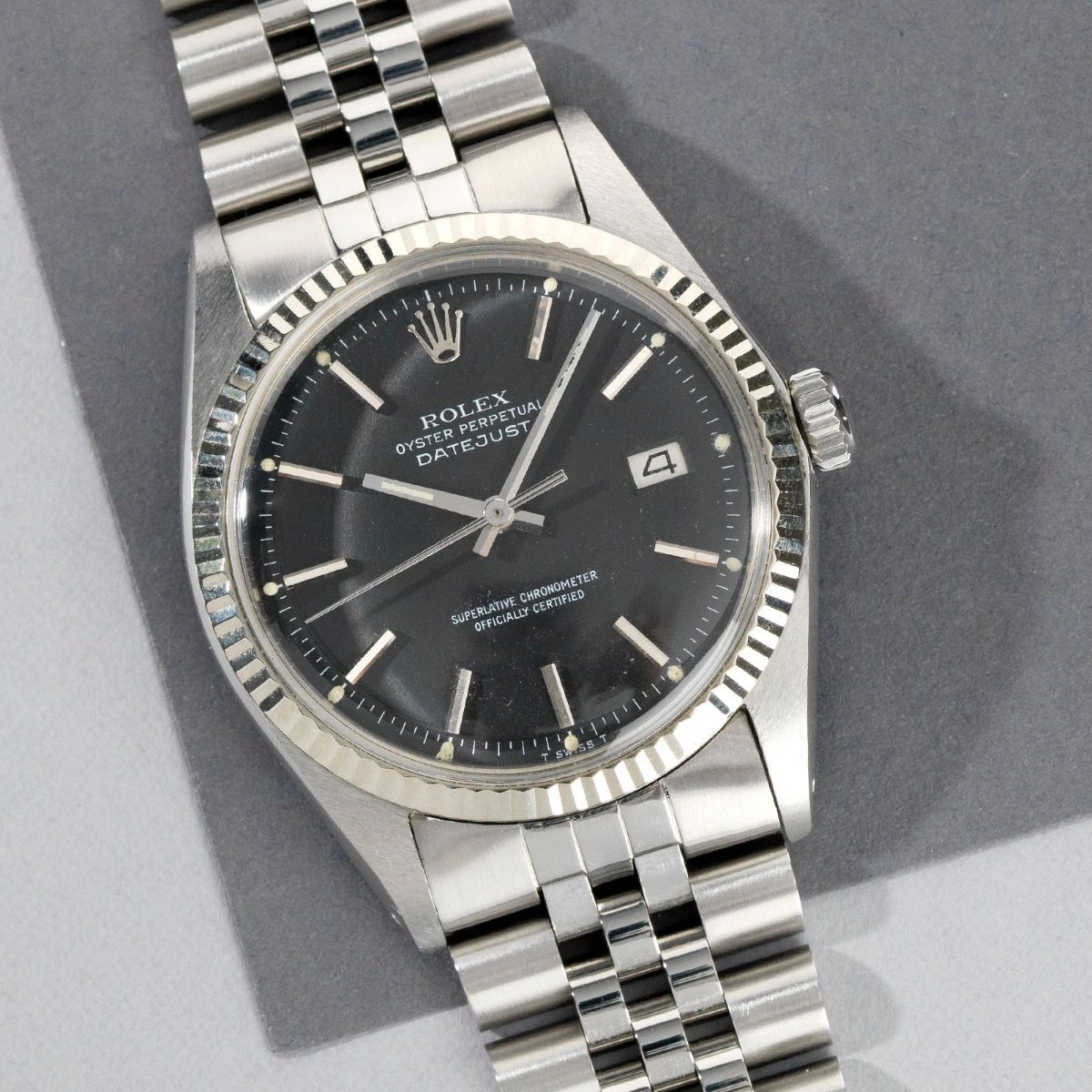 Rolex Datejust Black Dial Reference 1601