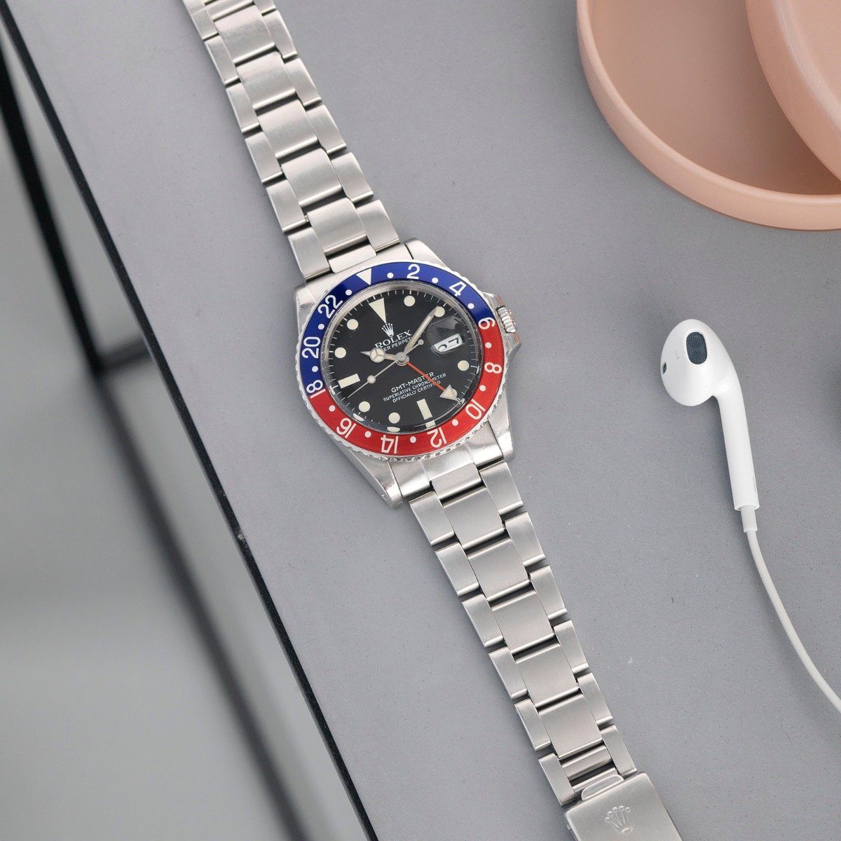 Rolex 16750  Matte Dial GMT Master Pepsi