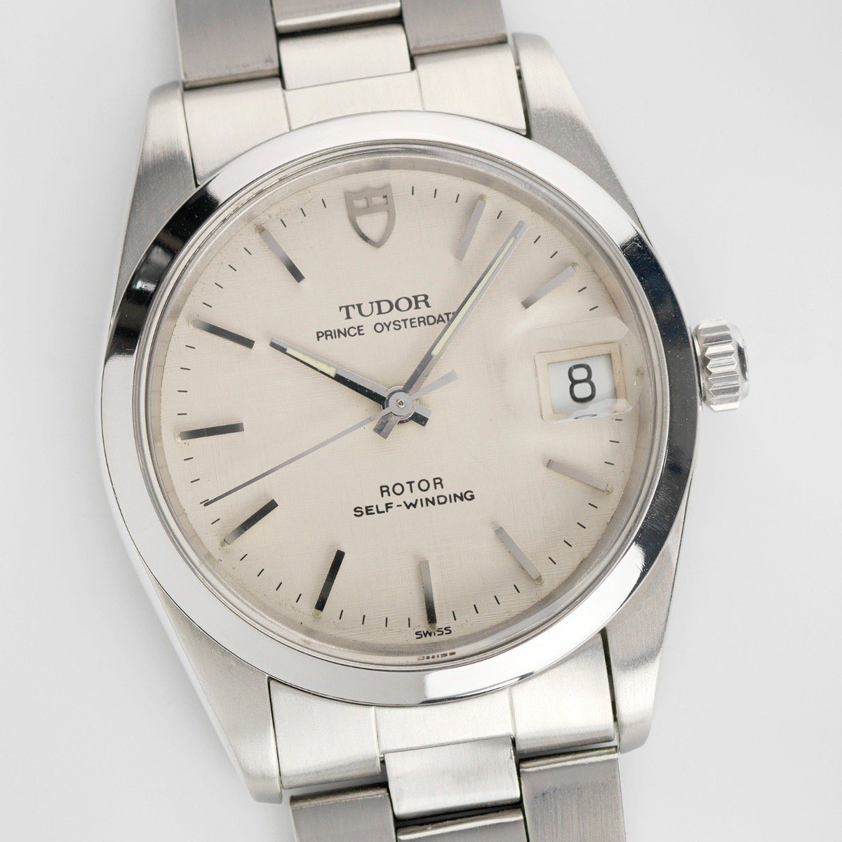 Tudor Oysterdate Off-white Linen Dial Reference 74000n