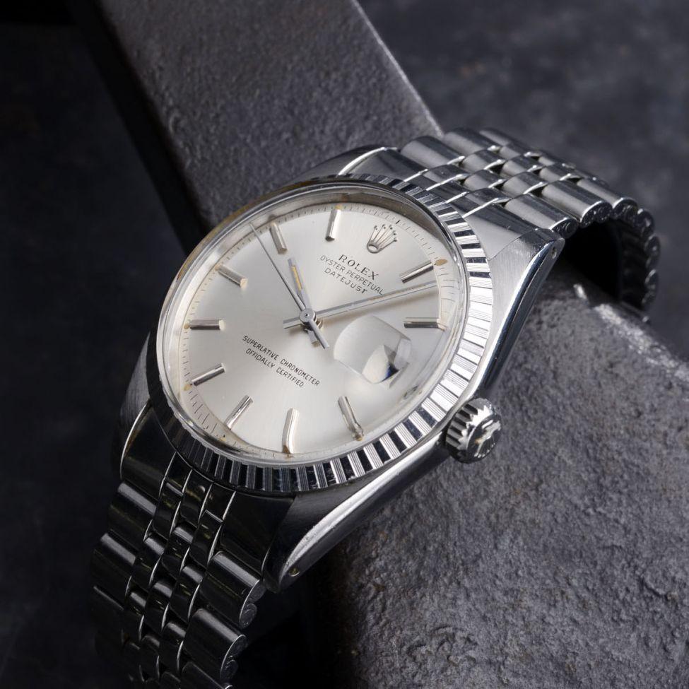 ROLEX DATEJUST 1603 SILVER SIGMA DIAL