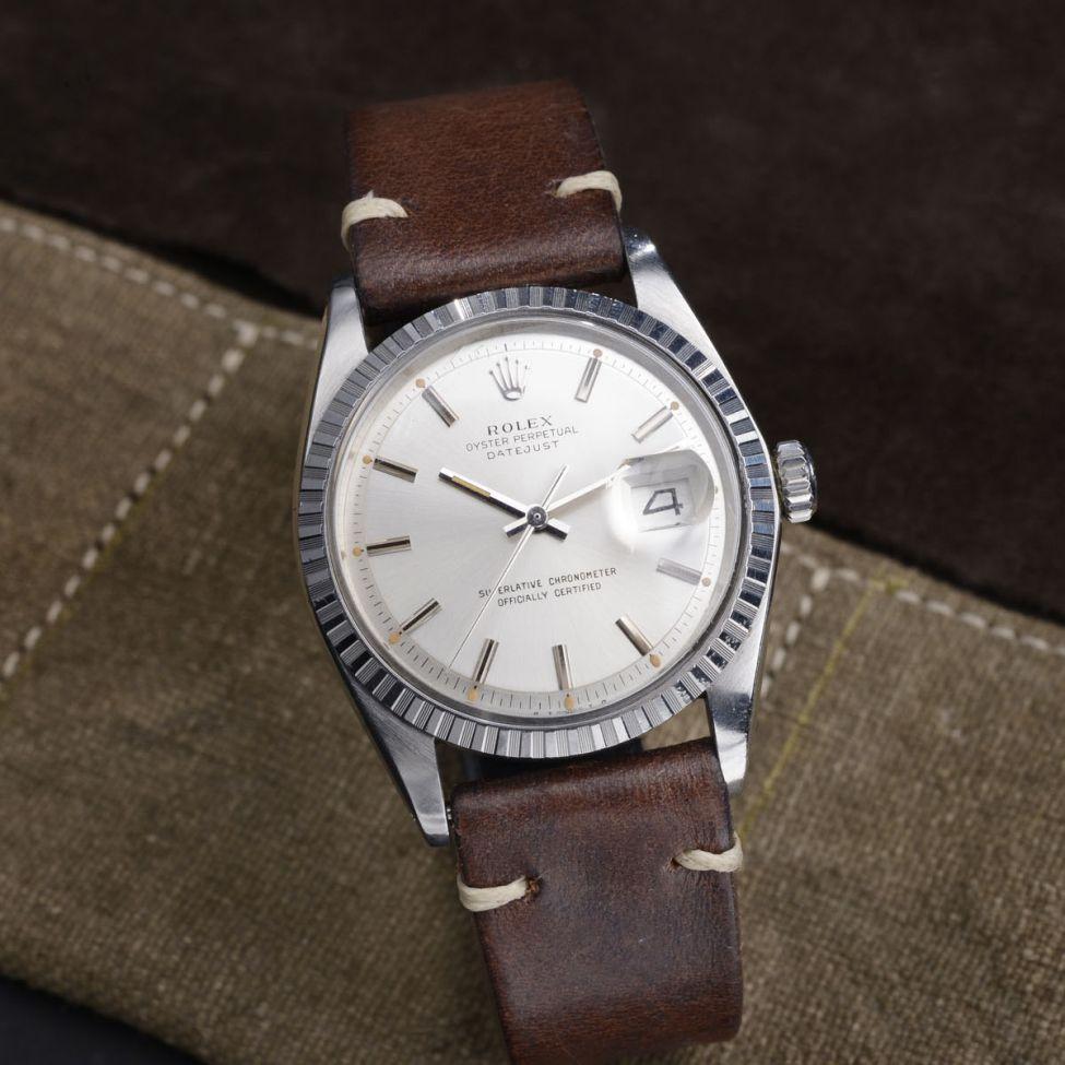 ROLEX DATEJUST 1603 SILVER SIGMA DIAL