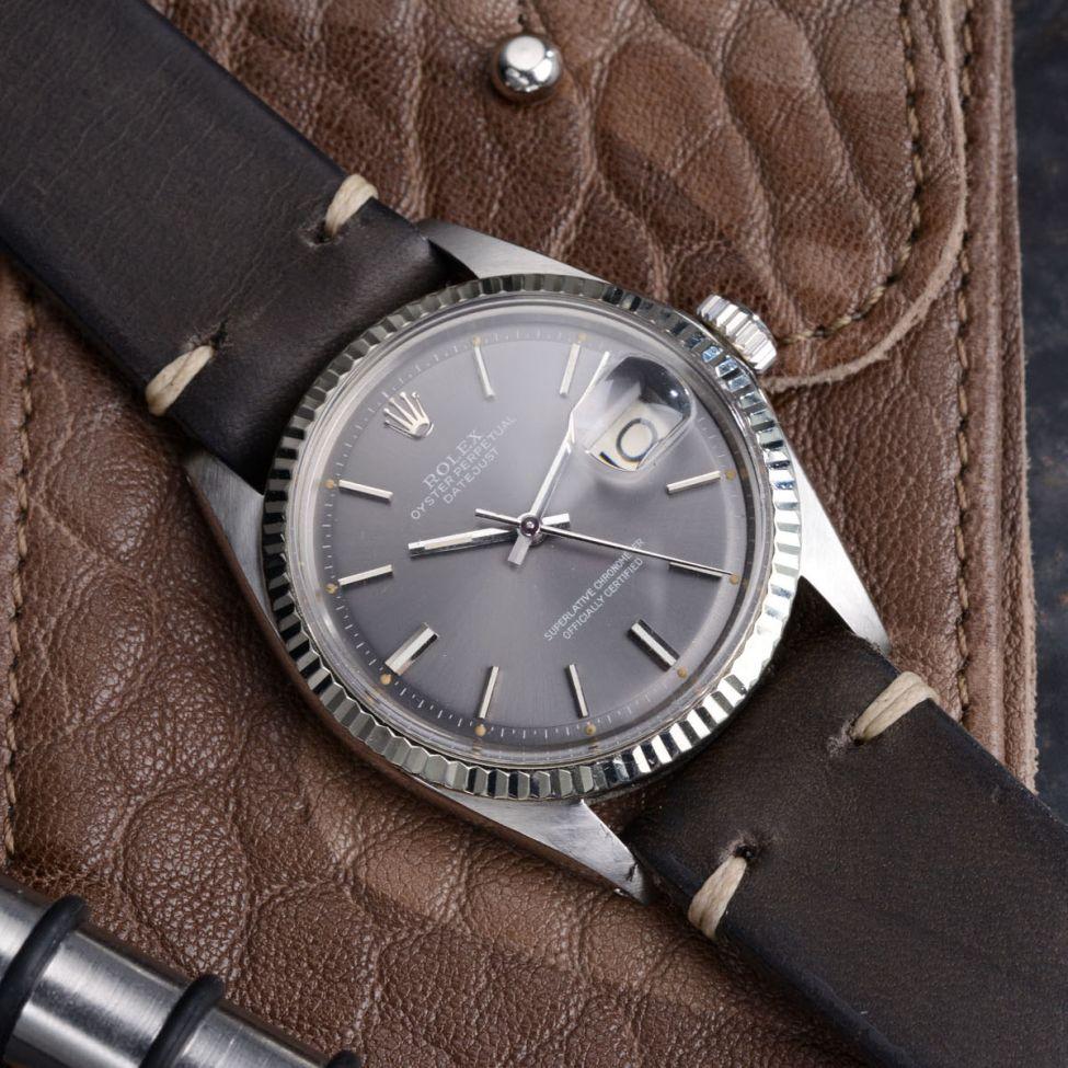 ROLEX 1601 DATEJUST GREY DIAL