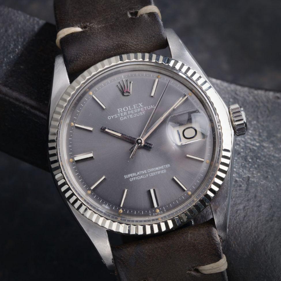 ROLEX 1601 DATEJUST GREY DIAL