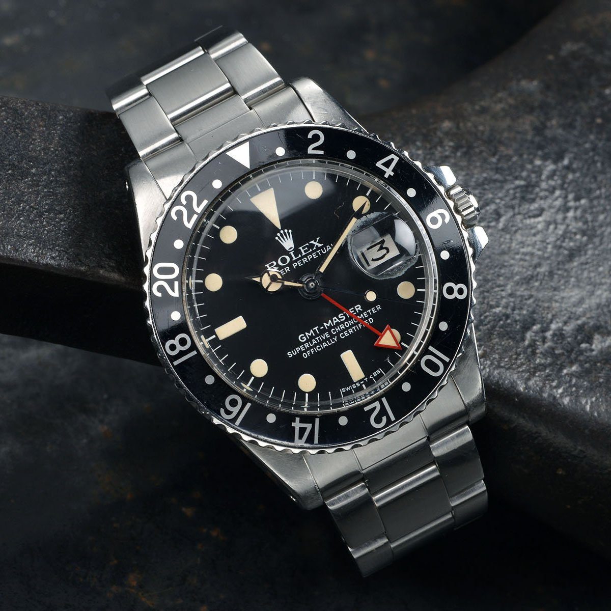 ROLEX ALL RED HAND 1675 MAXI GMT