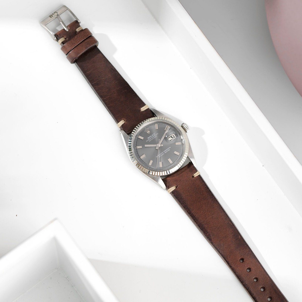 Rolex Lumberjack Brown Leather Watch Strap