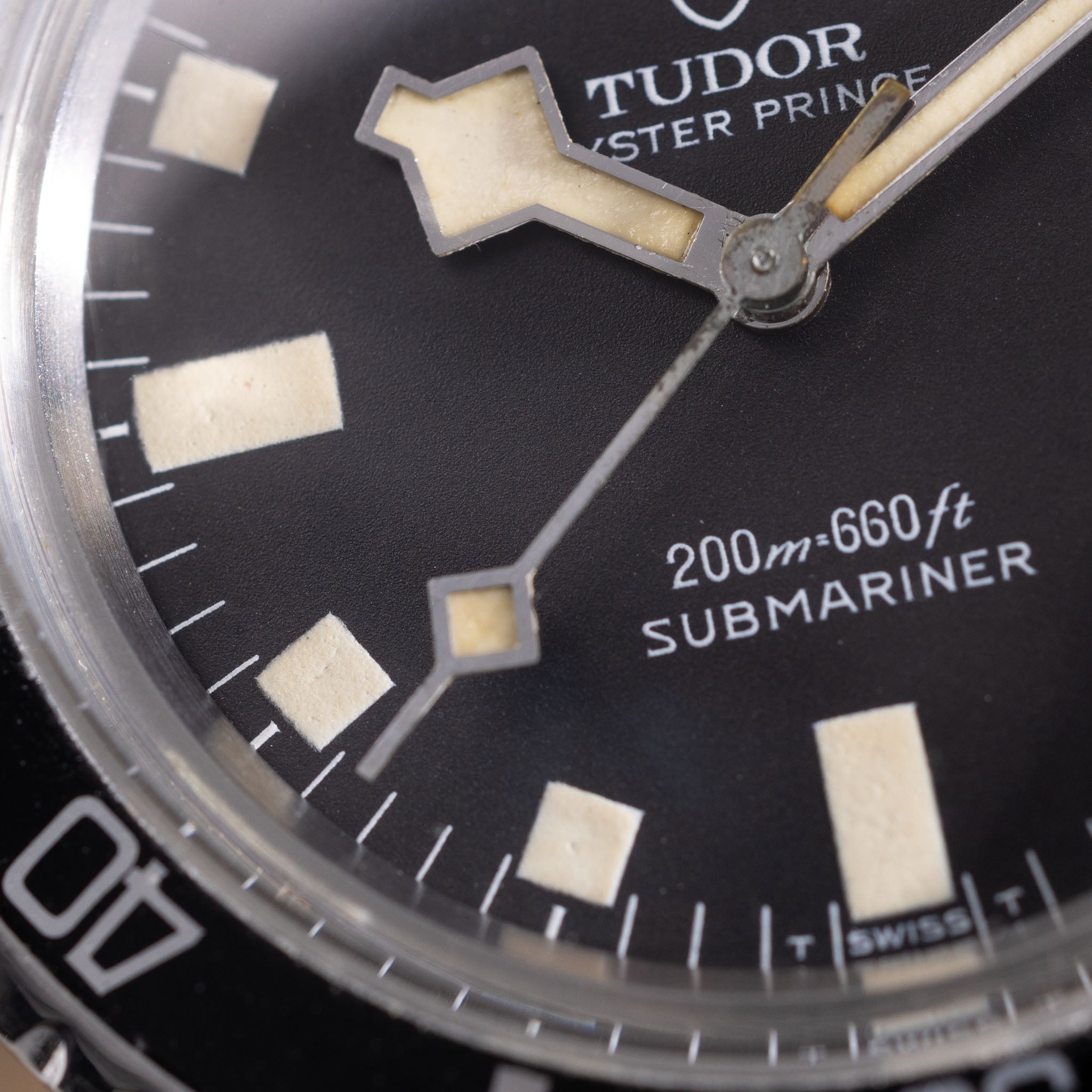 Tudor Submariner Snowflake 9401/0 Schwarzes Zifferblatt Ohne Datum
